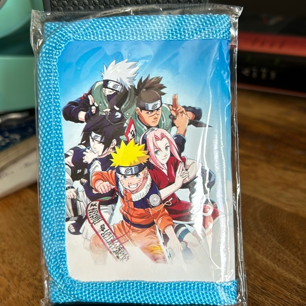 Naruto characters kids wallet new